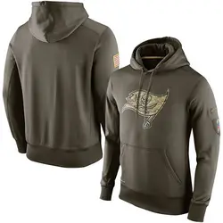 Nike Tampa Bay Buccaneers Olive Salute to Service KO Performance Hoodie - Men's