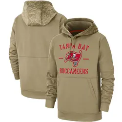 Nike Tampa Bay Buccaneers Tan 2019 Salute to Service Sideline Therma Pullover Hoodie - Men's