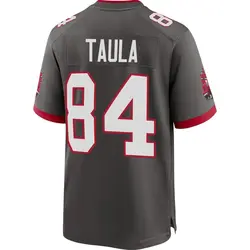 Nike Tanner Taula Tampa Bay Buccaneers Game Pewter Alternate Jersey - Men's