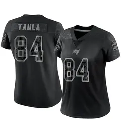 Nike Tanner Taula Tampa Bay Buccaneers Limited Black Reflective Jersey - Women's
