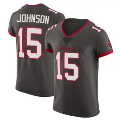 Nike Tez Johnson Tampa Bay Buccaneers Elite Pewter Alternate Vapor Jersey - Men's