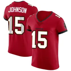 Nike Tez Johnson Tampa Bay Buccaneers Elite Red Vapor Jersey - Men's