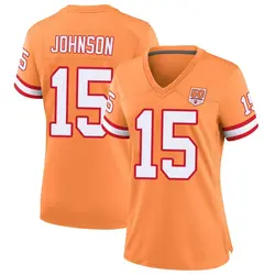 Nike Tez Johnson Tampa Bay Buccaneers Game Cream sicle 50th Season Jersey - Women's