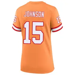 Nike Tez Johnson Tampa Bay Buccaneers Game Cream sicle 50th Season Jersey - Women's