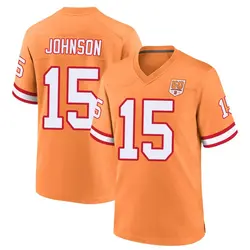 Nike Tez Johnson Tampa Bay Buccaneers Game Cream sicle 50th Season Jersey - Youth
