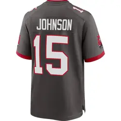 Nike Tez Johnson Tampa Bay Buccaneers Game Pewter Alternate Jersey - Men's