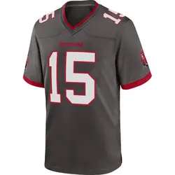 Nike Tez Johnson Tampa Bay Buccaneers Game Pewter Alternate Jersey - Youth