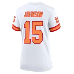 Nike Tez Johnson Tampa Bay Buccaneers Game White '76 50th Season Jersey - Women's