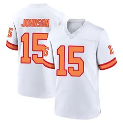 Nike Tez Johnson Tampa Bay Buccaneers Game White '76 Jersey - Men's