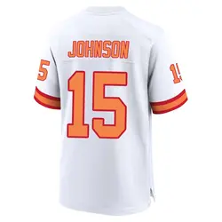 Nike Tez Johnson Tampa Bay Buccaneers Game White '76 Jersey - Men's