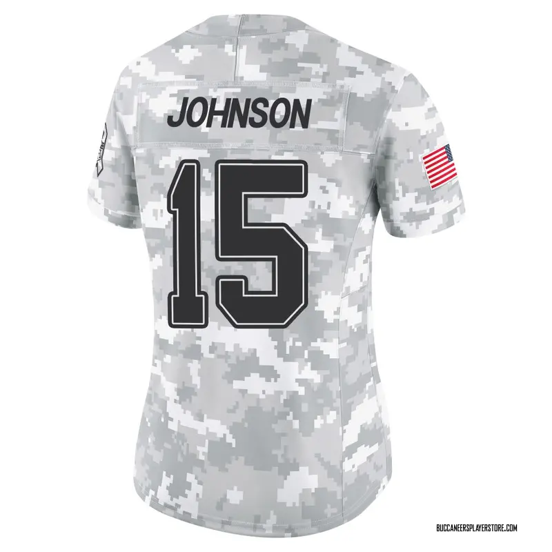 Nike Tez Johnson Tampa Bay Buccaneers Limited Arctic Camo 2024 Salute to Service Jersey - Women's