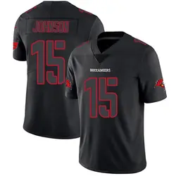 Nike Tez Johnson Tampa Bay Buccaneers Limited Black Impact Jersey - Youth