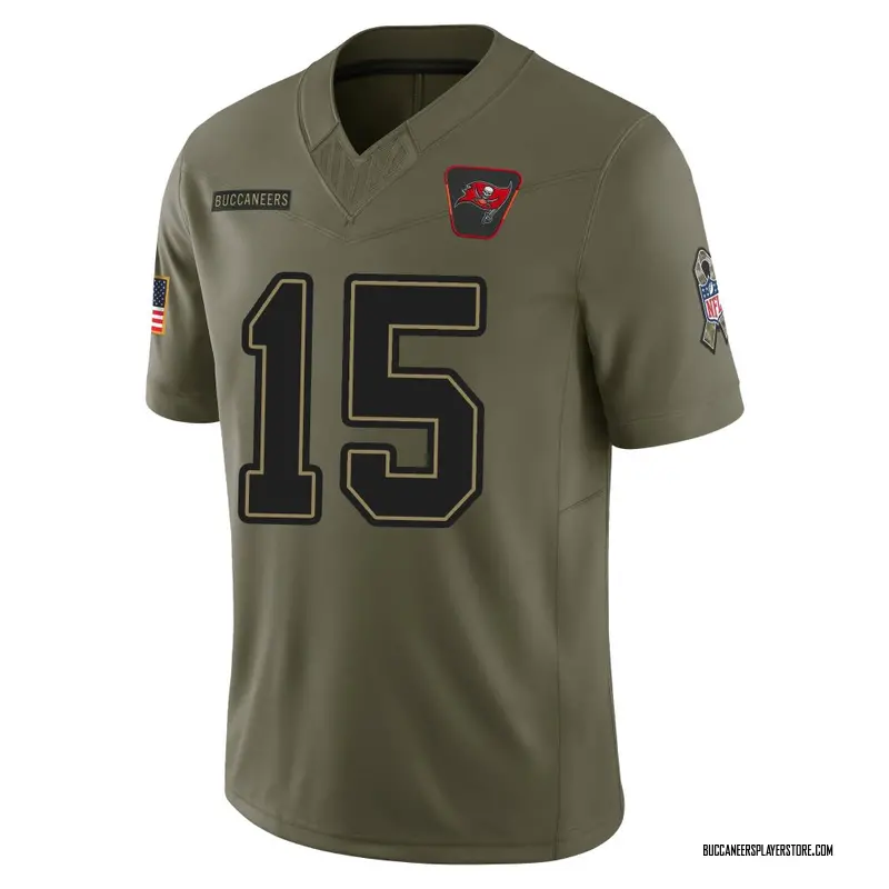 Nike Tez Johnson Tampa Bay Buccaneers Limited Olive 2025 Salute to Service Jersey - Men's
