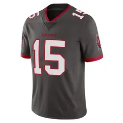 Nike Tez Johnson Tampa Bay Buccaneers Limited Pewter Alternate Vapor Jersey - Men's