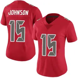 Nike Tez Johnson Tampa Bay Buccaneers Limited Red Team Color Vapor Untouchable Jersey - Women's