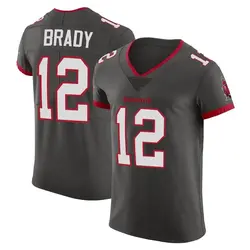 Nike Tom Brady Tampa Bay Buccaneers Elite Pewter Alternate Vapor Jersey - Men's