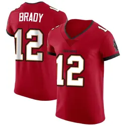 Nike Tom Brady Tampa Bay Buccaneers Elite Red Vapor Jersey - Men's