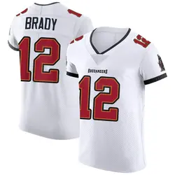 Nike Tom Brady Tampa Bay Buccaneers Elite White Vapor Jersey - Men's