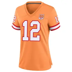 Nike Tom Brady Tampa Bay Buccaneers Game Cream sicle 50th Season Jersey - Women's