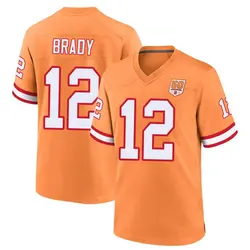 Nike Tom Brady Tampa Bay Buccaneers Game Cream sicle 50th Season Jersey - Youth
