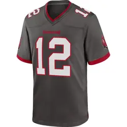 Nike Tom Brady Tampa Bay Buccaneers Game Pewter Alternate Jersey - Men's