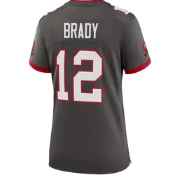 Nike Tom Brady Tampa Bay Buccaneers Game Pewter Alternate Jersey - Women's
