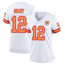 Nike Tom Brady Tampa Bay Buccaneers Game White '76 50th Season Jersey - Women's