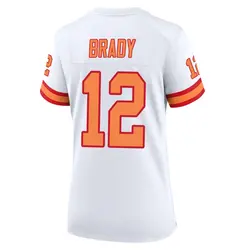 Nike Tom Brady Tampa Bay Buccaneers Game White '76 50th Season Jersey - Women's