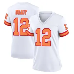 Nike Tom Brady Tampa Bay Buccaneers Game White '76 Jersey - Women's