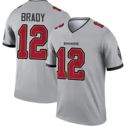 Nike Tom Brady Tampa Bay Buccaneers Legend Gray Inverted Jersey - Youth