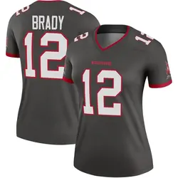 Nike Tom Brady Tampa Bay Buccaneers Legend Pewter Alternate Jersey - Women's