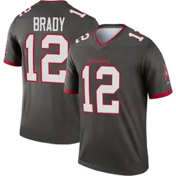 Nike Tom Brady Tampa Bay Buccaneers Legend Pewter Alternate Jersey - Youth