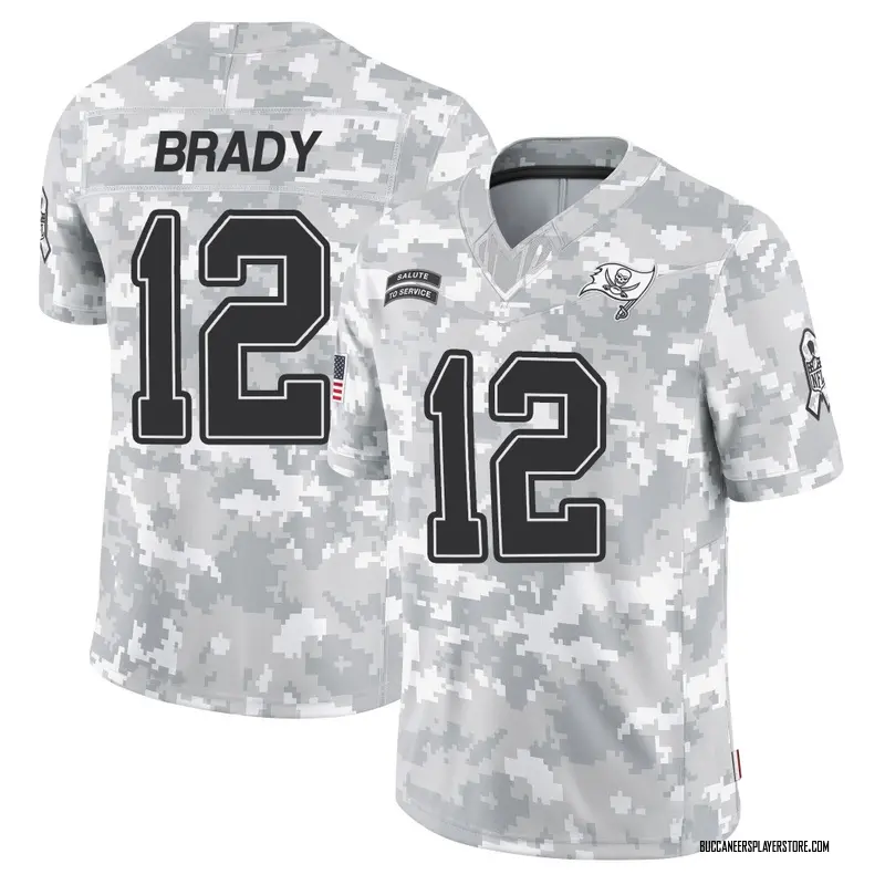 Nike Tom Brady Tampa Bay Buccaneers Limited Arctic Camo 2024 Salute to Service Jersey - Men's