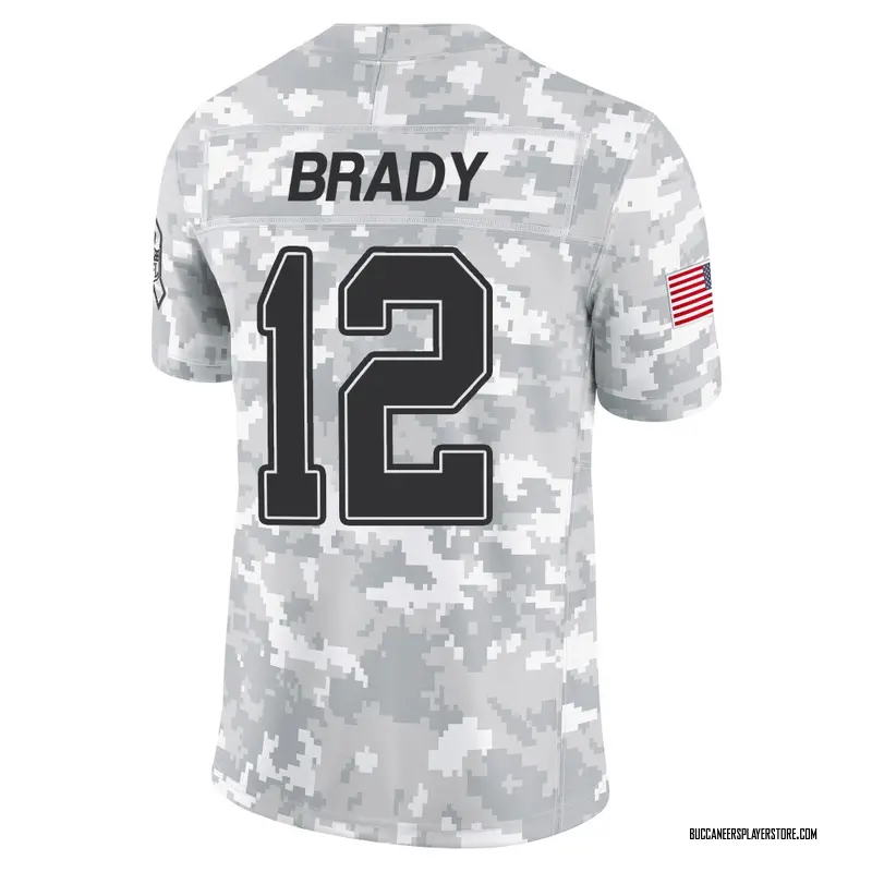 Nike Tom Brady Tampa Bay Buccaneers Limited Arctic Camo 2024 Salute to Service Jersey - Men's