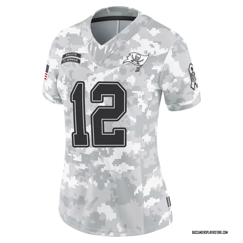 Nike Tom Brady Tampa Bay Buccaneers Limited Arctic Camo 2024 Salute to Service Jersey - Women's