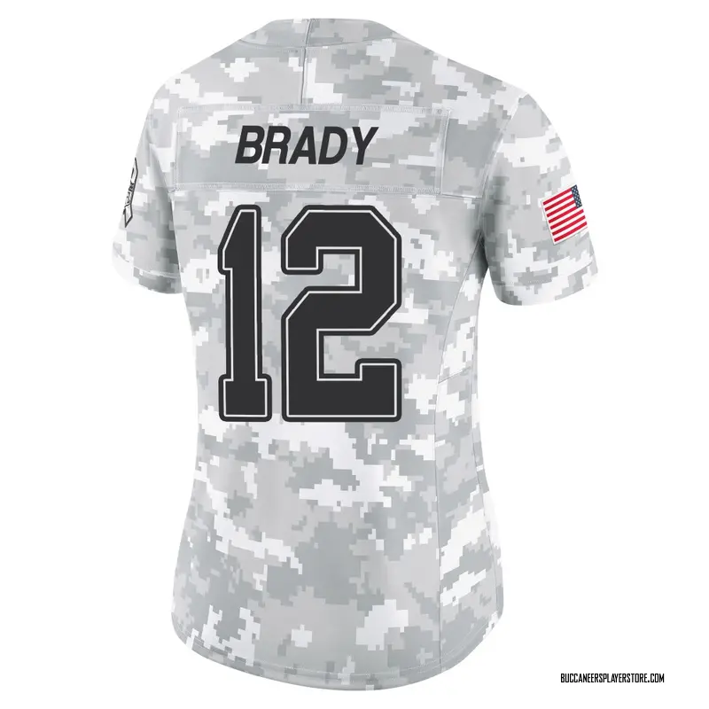 Nike Tom Brady Tampa Bay Buccaneers Limited Arctic Camo 2024 Salute to Service Jersey - Women's
