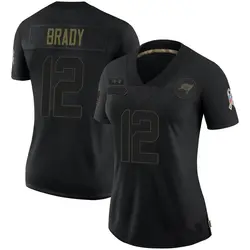 Nike Tom Brady Tampa Bay Buccaneers Limited Black 2020 Salute To Service Jersey - Women's