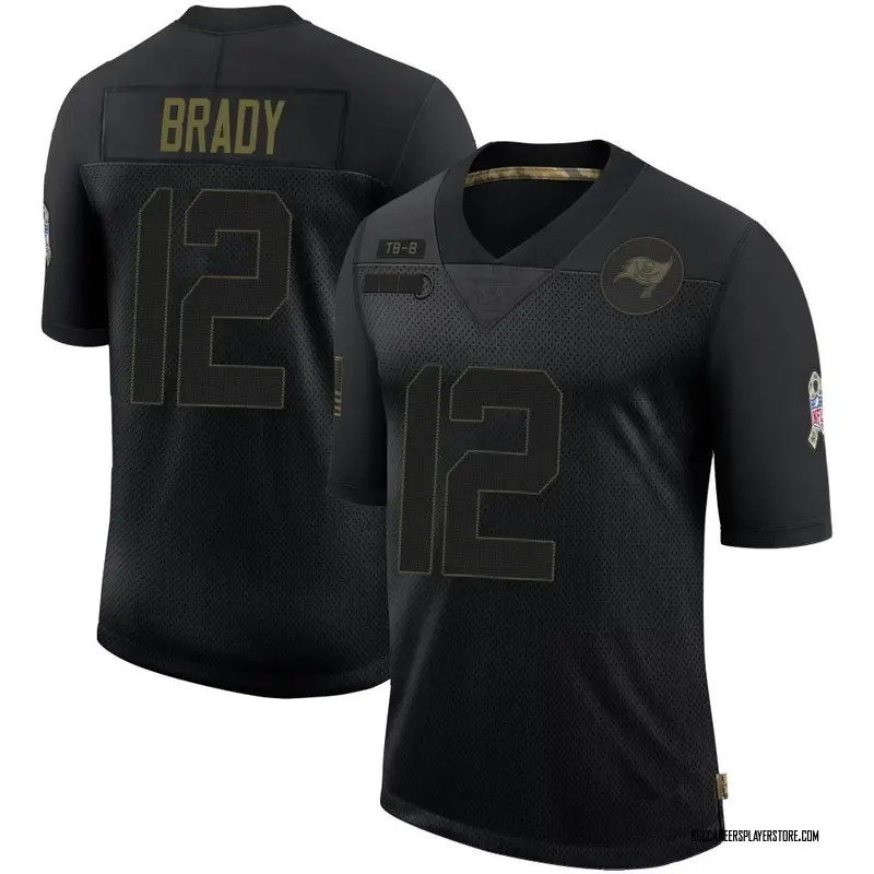 Nike Tom Brady Tampa Bay Buccaneers Limited Black 2020 Salute To Service Jersey - Youth