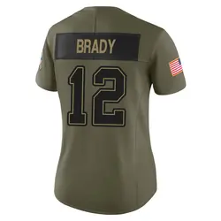 Nike Tom Brady Tampa Bay Buccaneers Limited Olive 2025 Salute to Service Jersey - Women's