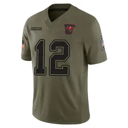 Nike Tom Brady Tampa Bay Buccaneers Limited Olive 2025 Salute to Service Jersey - Youth