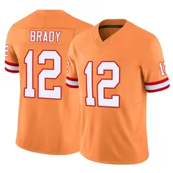 Nike Tom Brady Tampa Bay Buccaneers Limited Orange Vapor F.U.S.E. Jersey - Men's