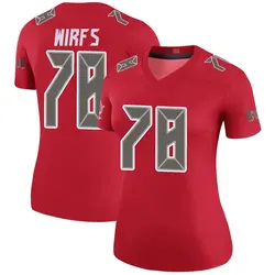 Nike Tristan Wirfs Tampa Bay Buccaneers Legend Red Color Rush Jersey - Women's