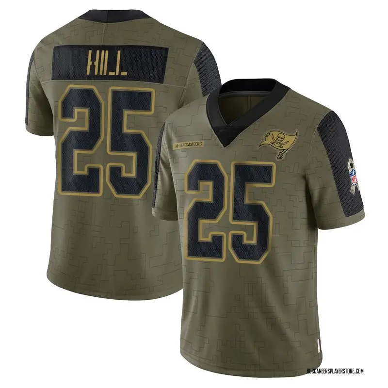 Nike Troy Hill Tampa Bay Buccaneers Limited Olive 2021 Salute To Service Jersey - Youth