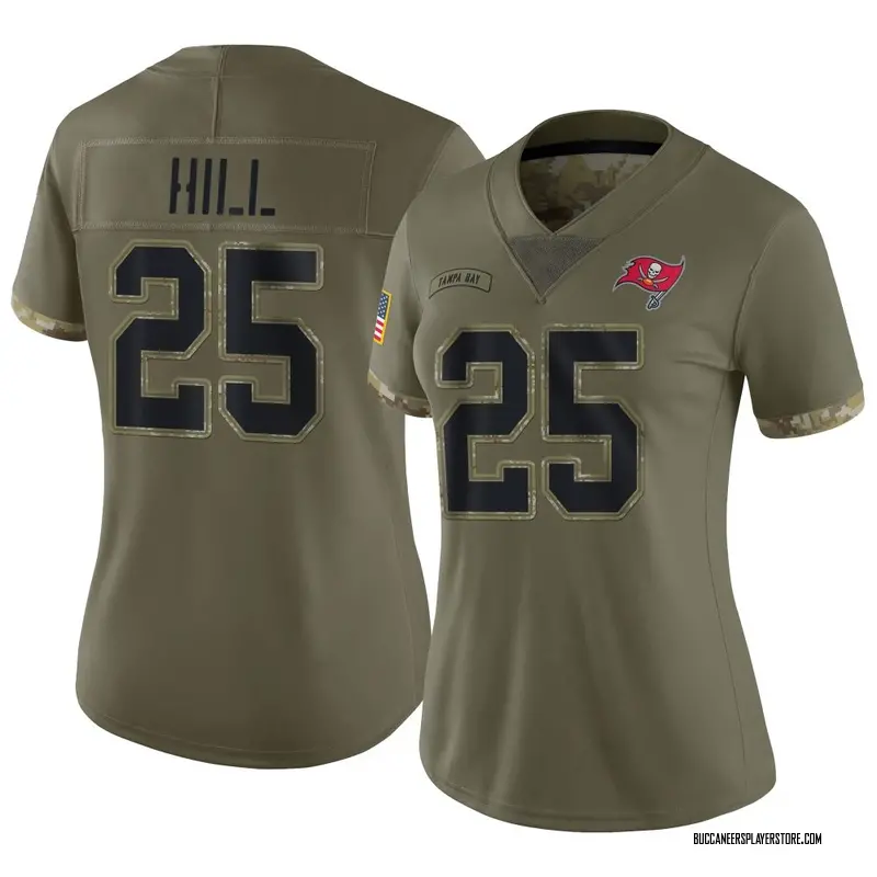 Nike Troy Hill Tampa Bay Buccaneers Limited Olive 2022 Salute To Service Jersey - Women's