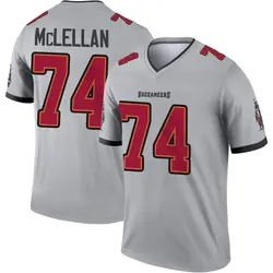 Nike Tyler McLellan Tampa Bay Buccaneers Legend Gray Inverted Jersey - Men's
