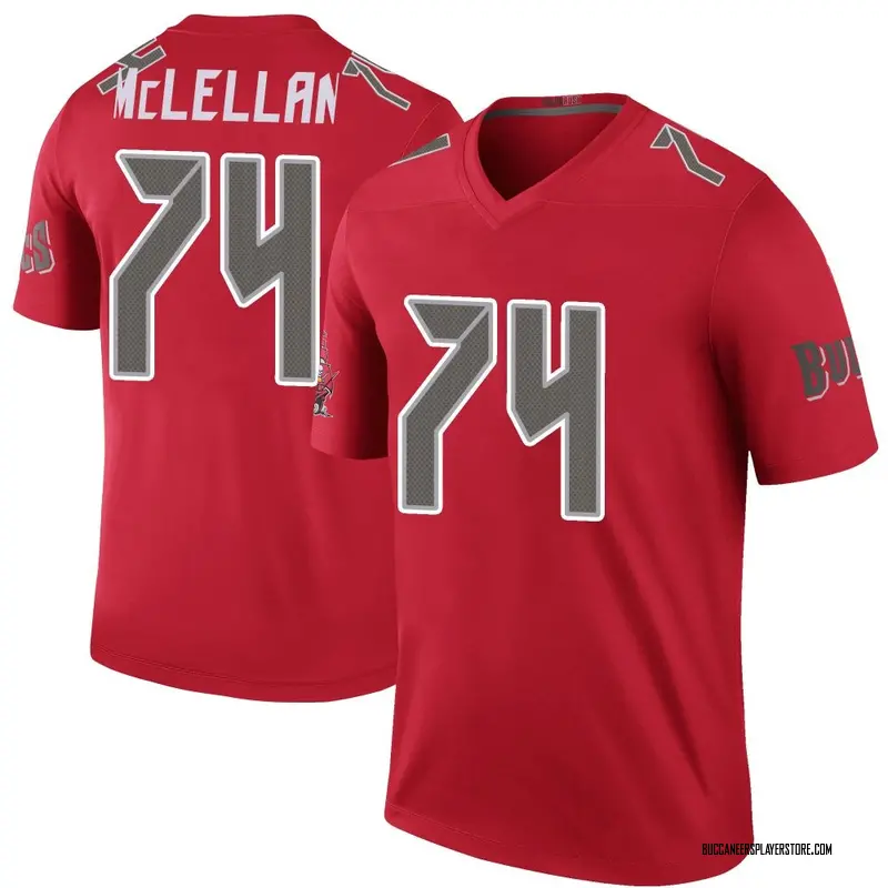 Nike Tyler McLellan Tampa Bay Buccaneers Legend Red Color Rush Jersey - Men's