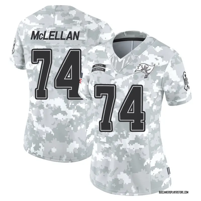 Nike Tyler McLellan Tampa Bay Buccaneers Limited Arctic Camo 2024 Salute to Service Jersey - Women's