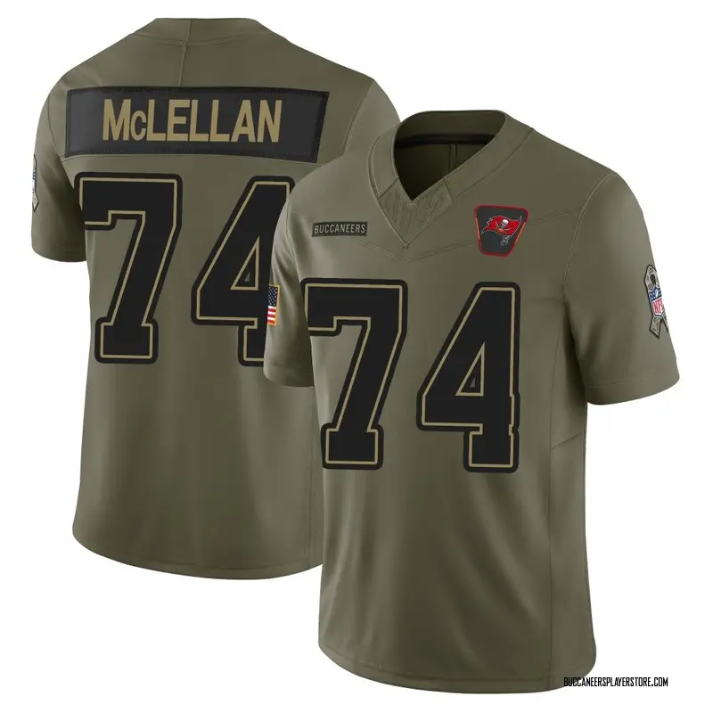 Nike Tyler McLellan Tampa Bay Buccaneers Limited Olive 2025 Salute to Service Jersey - Men's