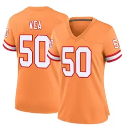 Nike Vita Vea Tampa Bay Buccaneers Game Orange Throwback Jersey - Women's
