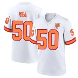 Nike Vita Vea Tampa Bay Buccaneers Game White '76 50th Season Jersey - Men's